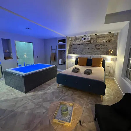 Avec Jacuzzi Sauna & Cinema - Nid D'angers Apartament