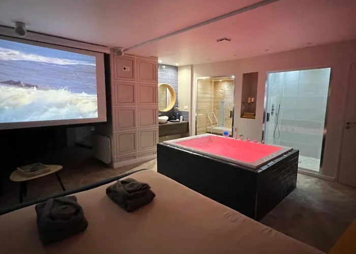 Avec Jacuzzi Sauna & Cinema - Nid D'angers アパート アンジェ